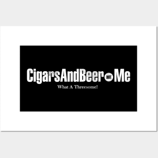 CigarsAndBeer.me - White Posters and Art